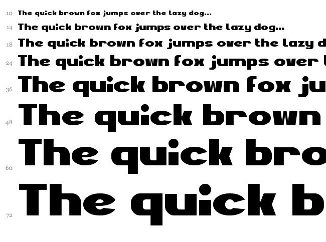 Just Do Good font waterfall
